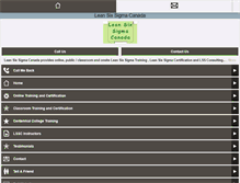 Tablet Screenshot of leansixsigmacanada.com